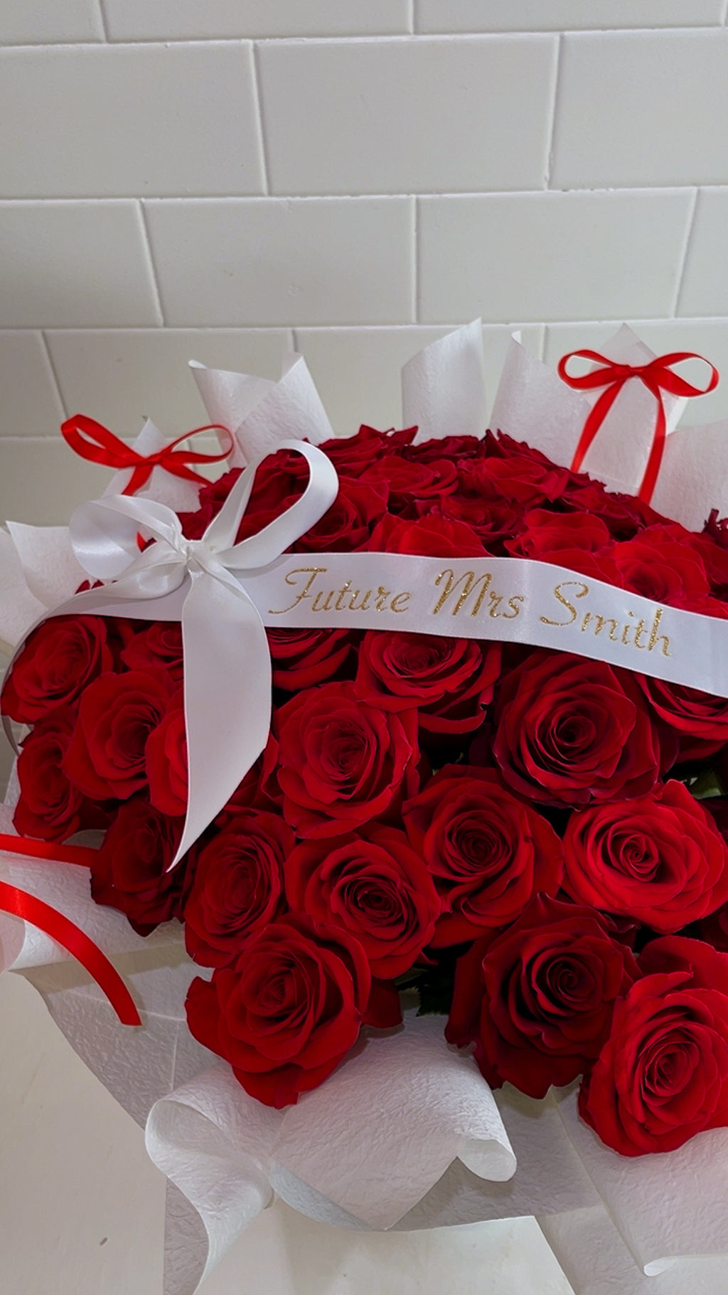 50 Rose Bouquet (Personalised)