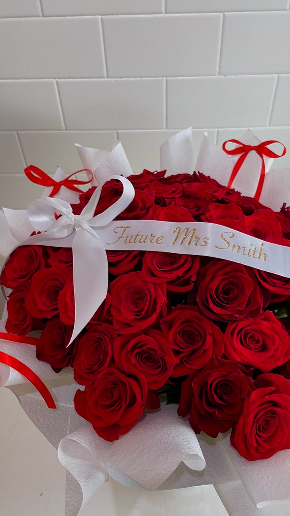 50 Rose Bouquet (Personalised)