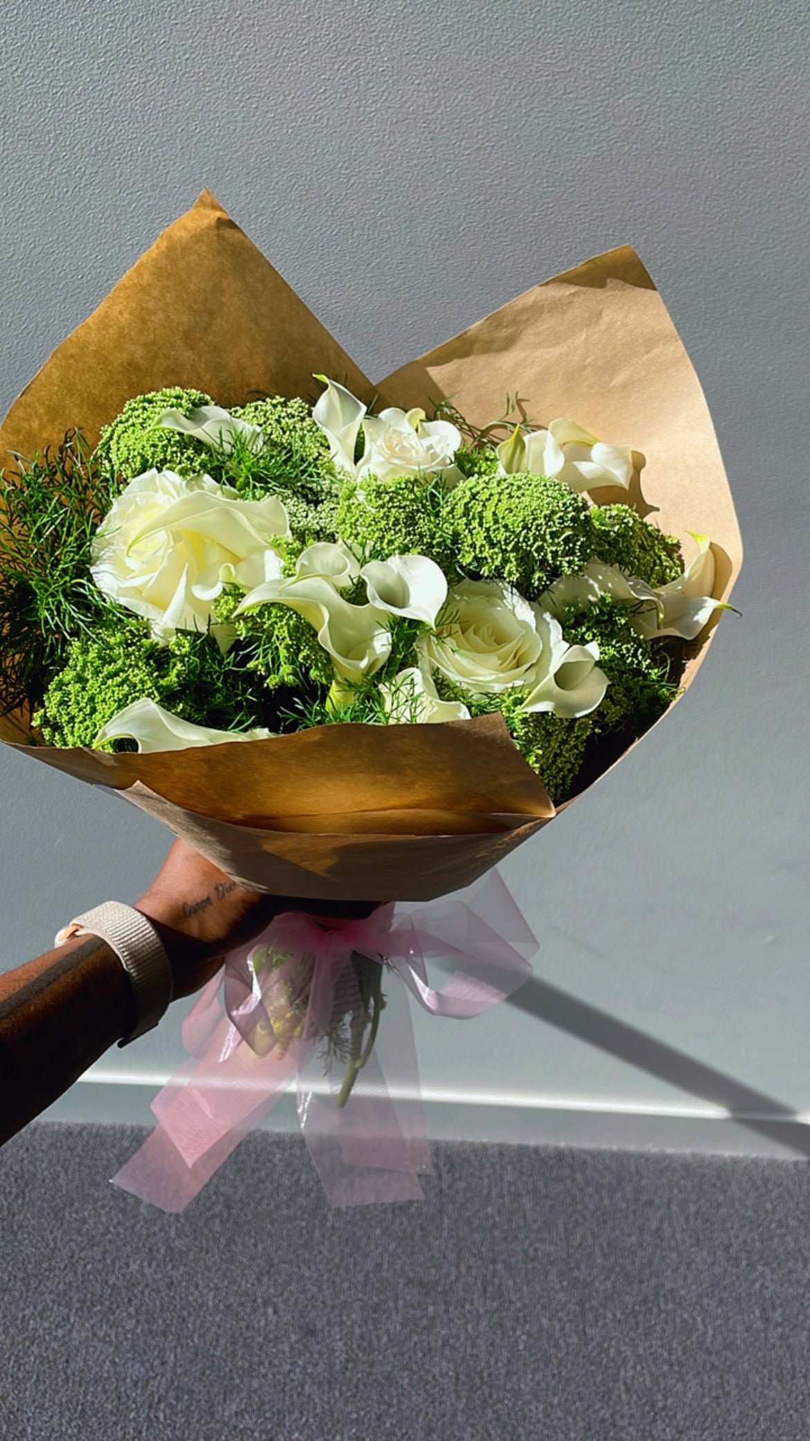 Calla Lilies and Roses Bouquet  image 1