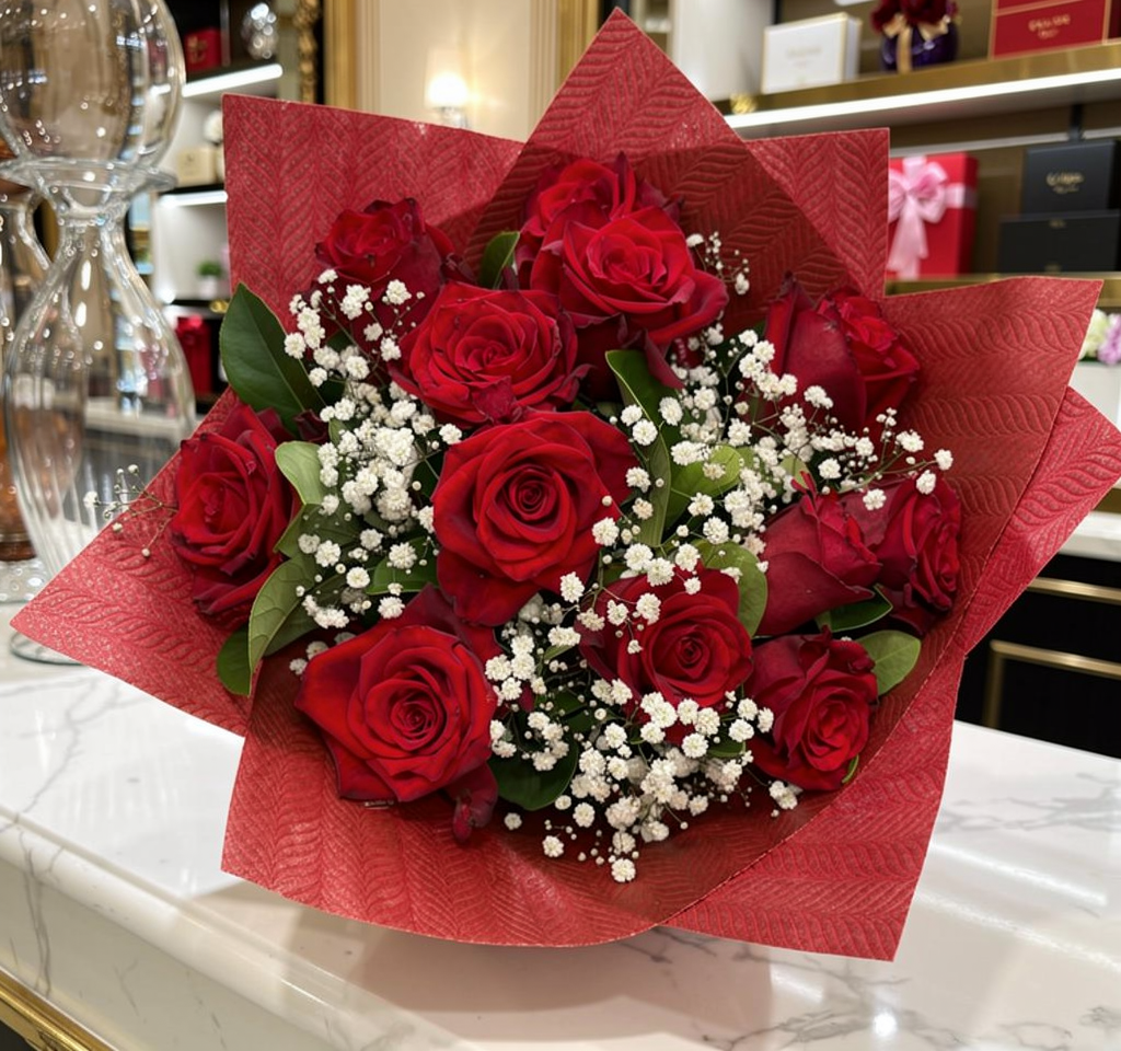 Dozen Rose Bouquet image 1