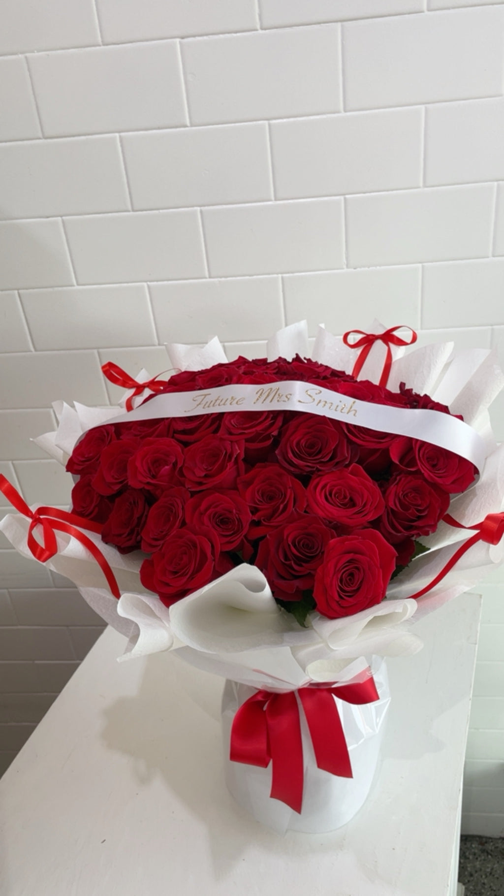 50 Rose Bouquet (Personalised)