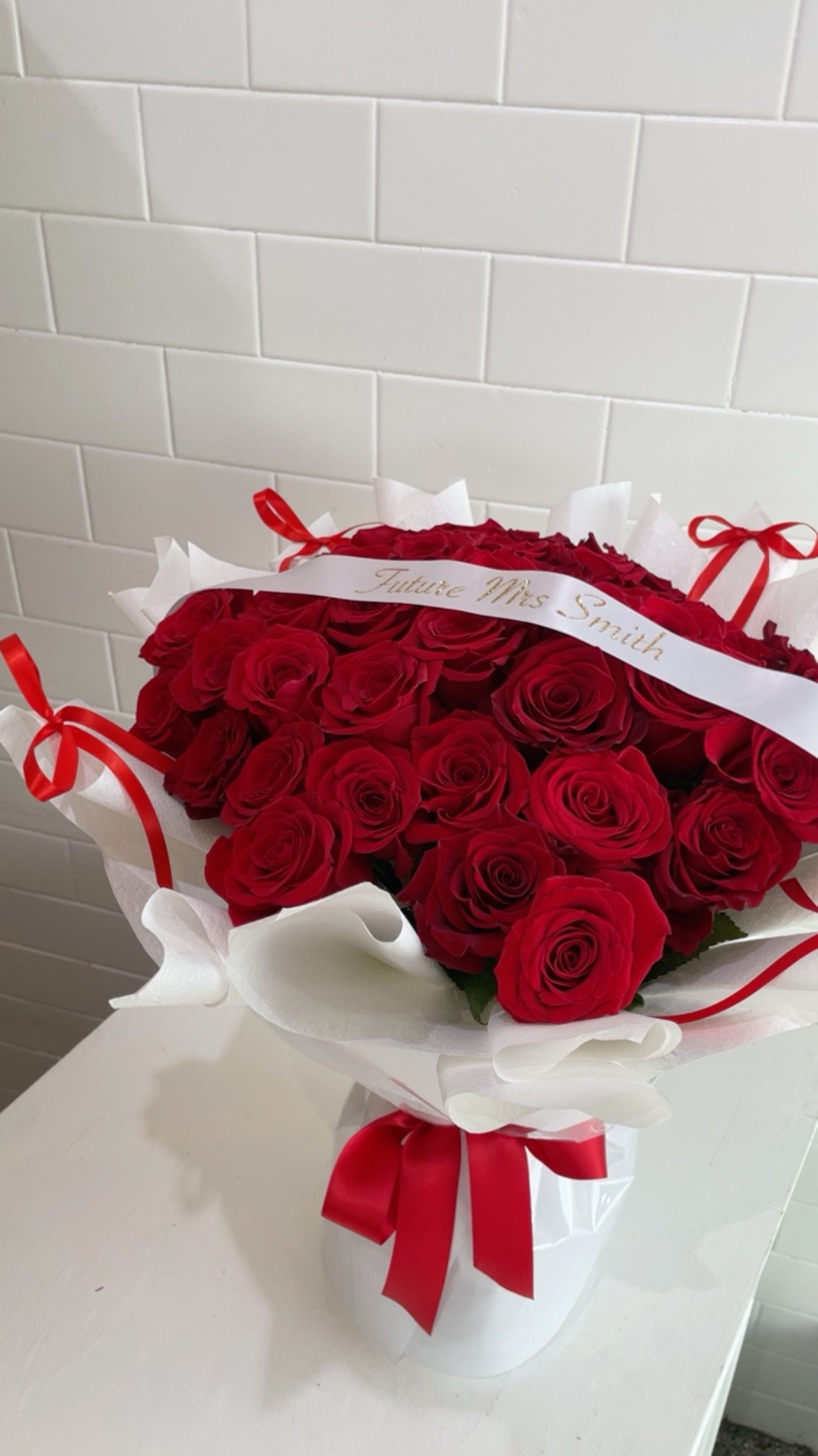 50 Rose Bouquet (Personalised)